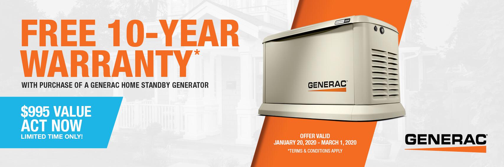 Homestandby Generator Deal | Warranty Offer | Generac Dealer | Mcintire, IA